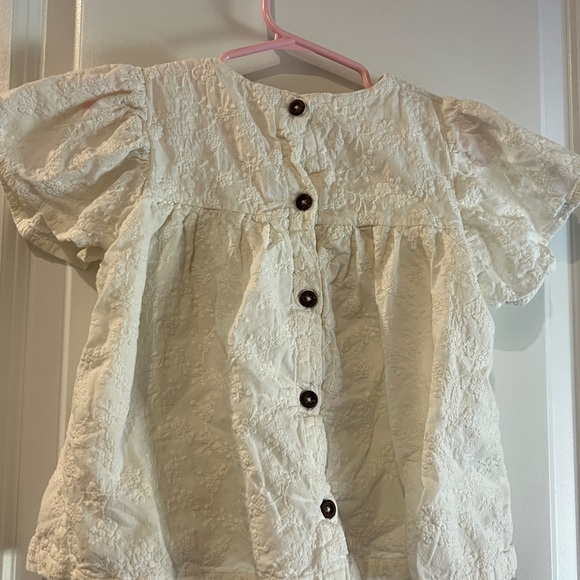 Bundle 2 pc outfit Polo Ralph Lauren White Floral Ruffle Shorts & Kendi shirt - Picture 13 of 13